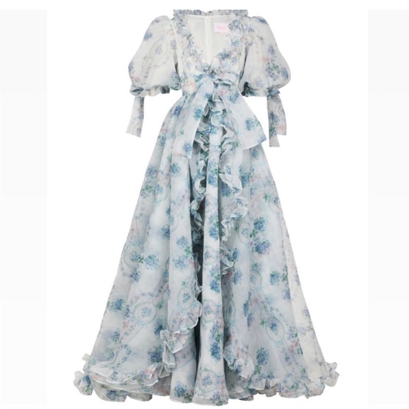 SOLD Selkie Dress - 1x - Full Length - Organza - Floral - Picture 2 of 2